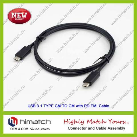 USB 3.1 and Type C Cable for Cellphone and Computer